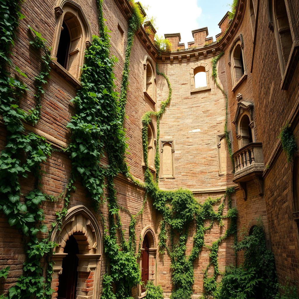 A large, beautiful, and magnificent palace featuring ancient walls that exude a sense of history and grandeur