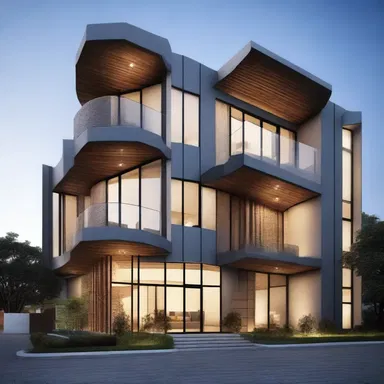 The use of allopathic materials in the construction of the modern and sleek building added to its aesthetic appeal.