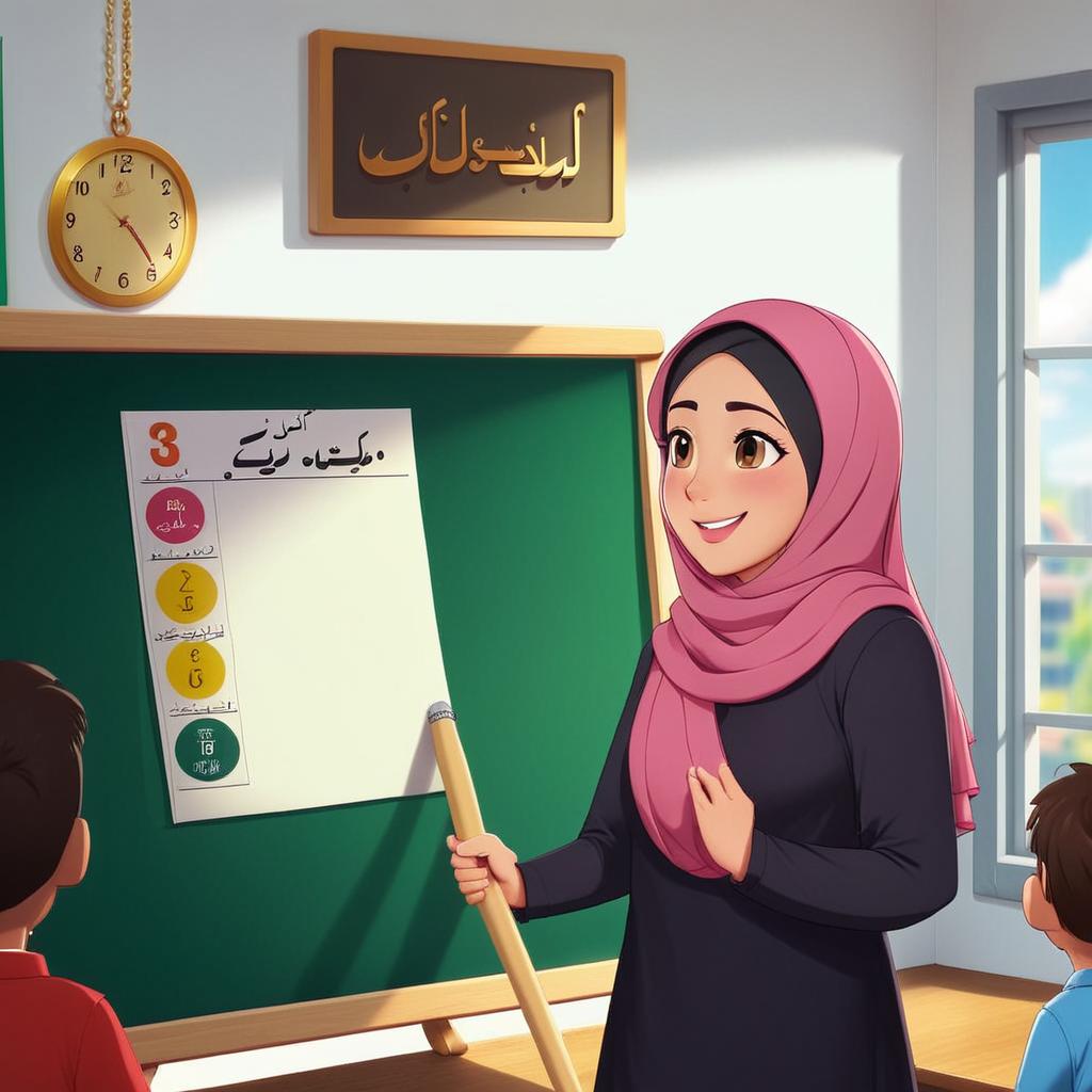 تصویر معلم ره به دانش آموزان باشد