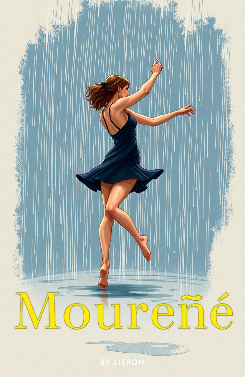 A captivating book cover illustration for 'Mourene'