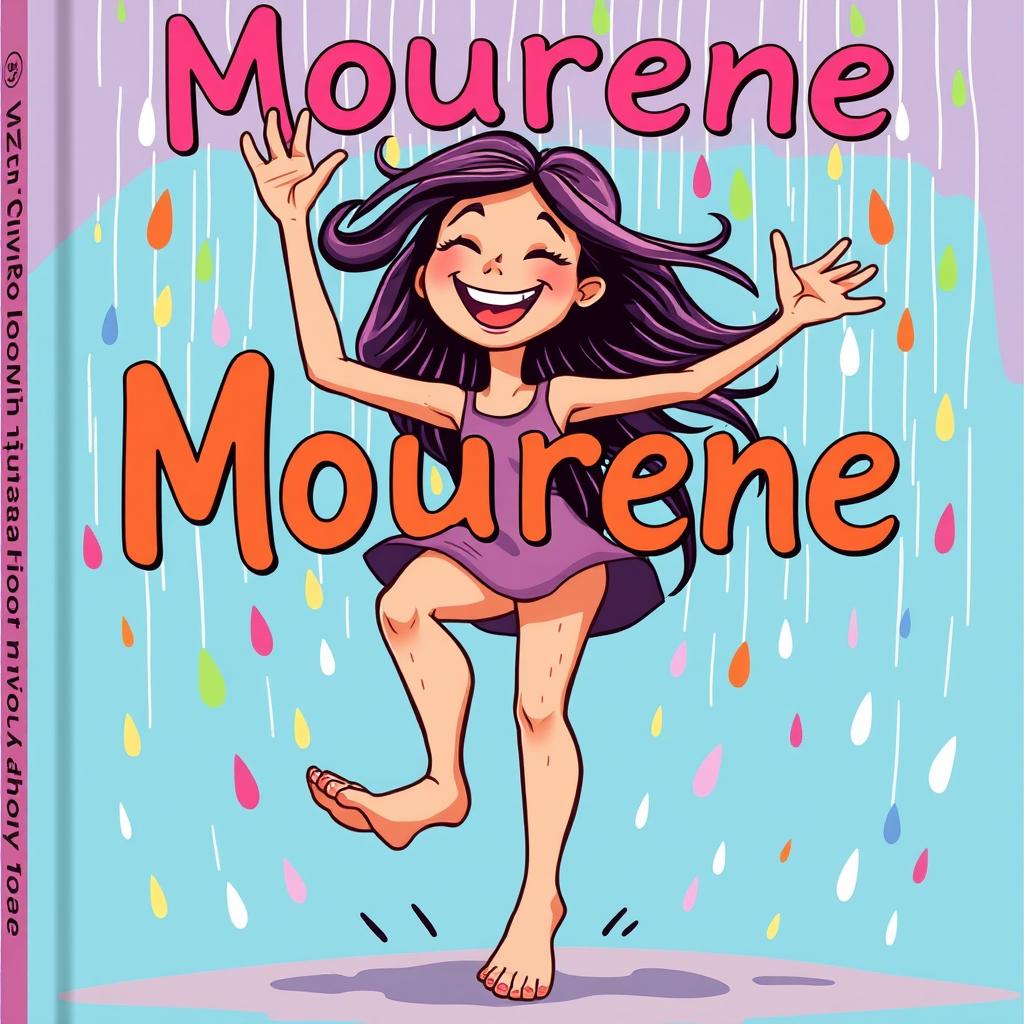 A vibrant and whimsical book cover for 'Mourene'