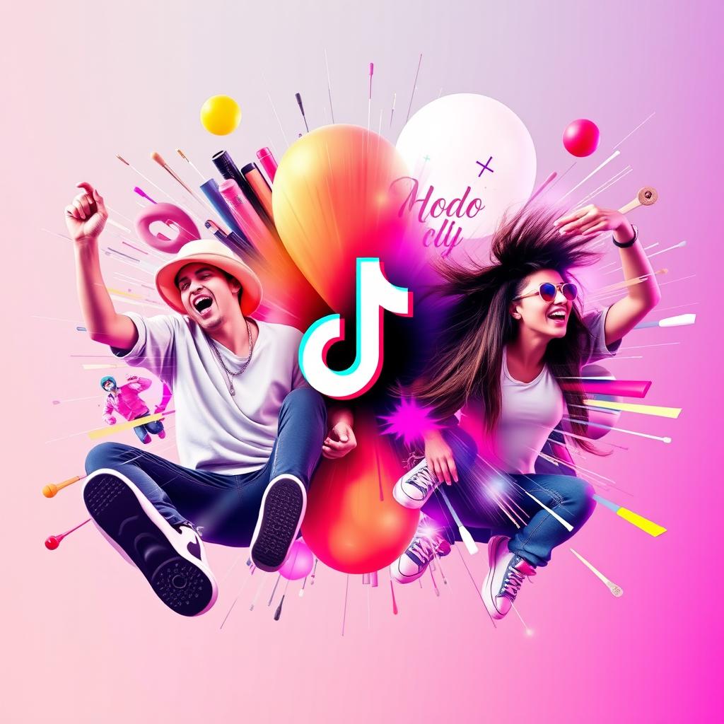 A vibrant and engaging design featuring a dynamic composition suitable for TikTok