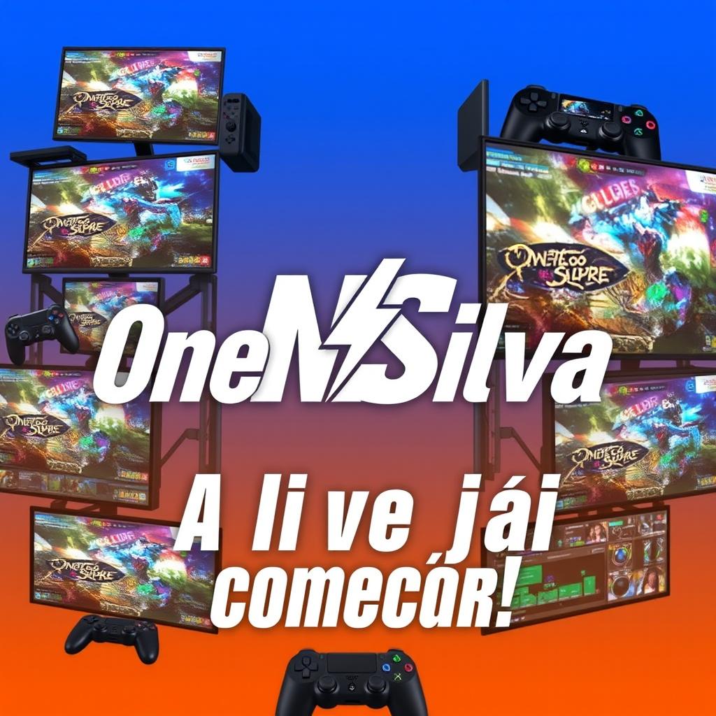 A promotional image for a live video game session featuring the logo 'Oneos Silva'