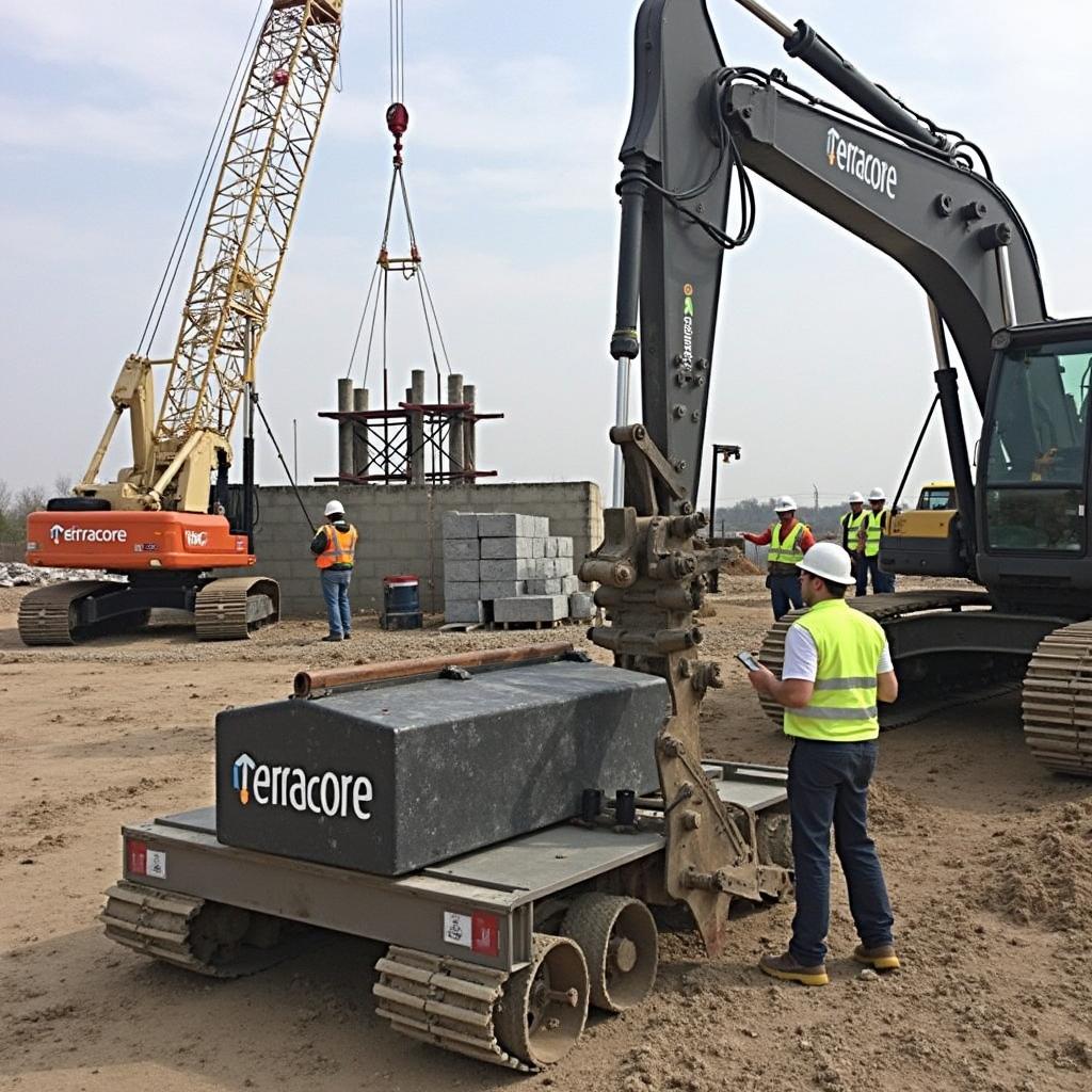 Dynamic Construction Site: Shoring & Piling in Action