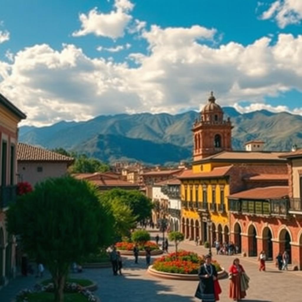 A picturesque view of Cusco in the afternoon, showcasing the city's rich history and vibrant culture