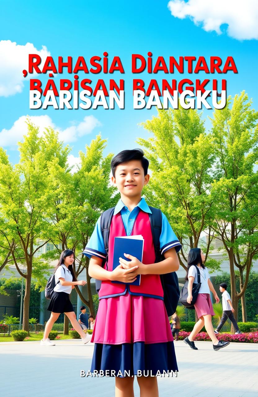 A book cover for the title 'Rahasia Diantara Barisan Bangku'