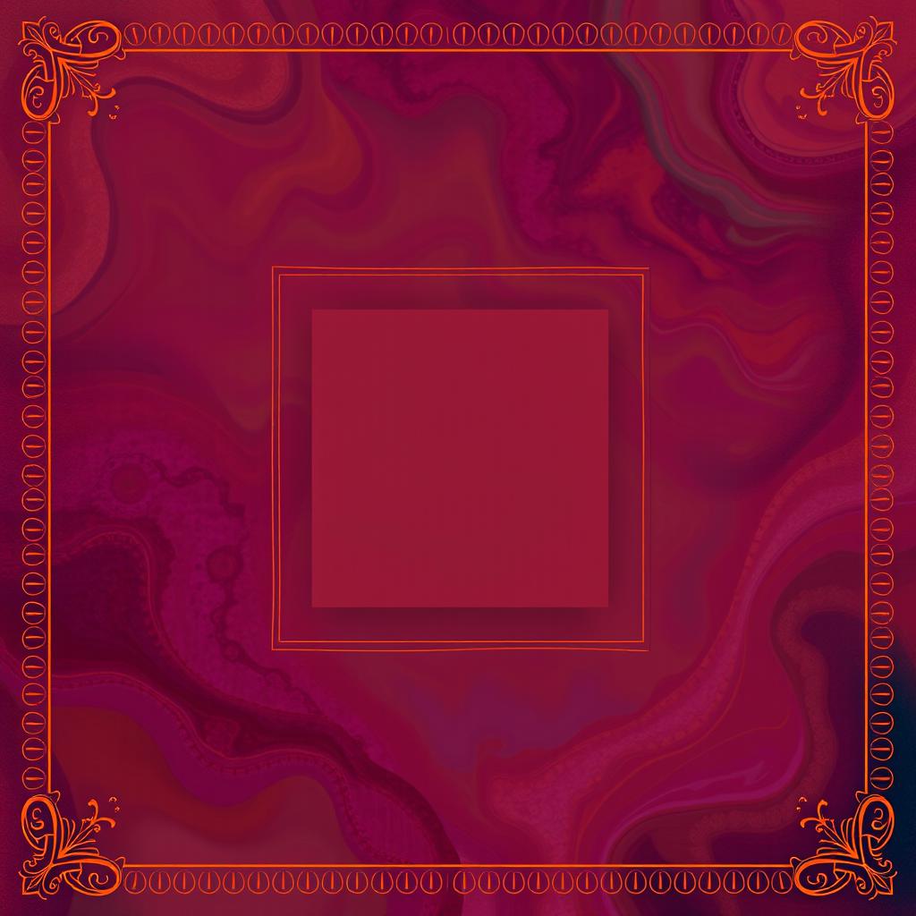 A vibrant square with a captivating and intricate design that features varied shades and textures