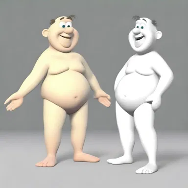 The elastic physics in cartoons allows for characters to stretch their bodies in unrealistic ways.