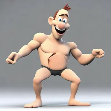 The elastic physics in cartoons allows for characters to stretch their bodies in unrealistic ways.