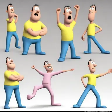 The elastic physics in cartoons allows for characters to stretch their bodies in unrealistic ways.