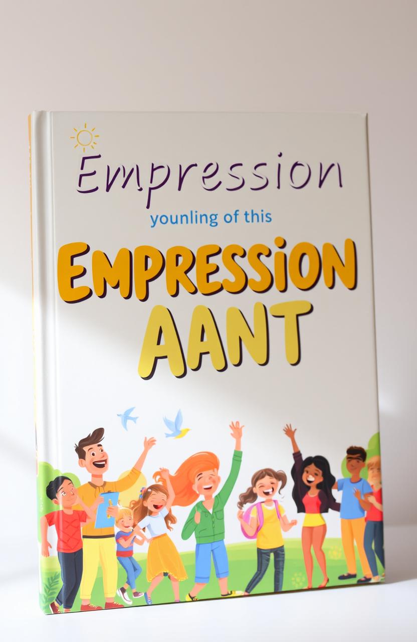 A vibrant book cover design that embodies expression and optimism