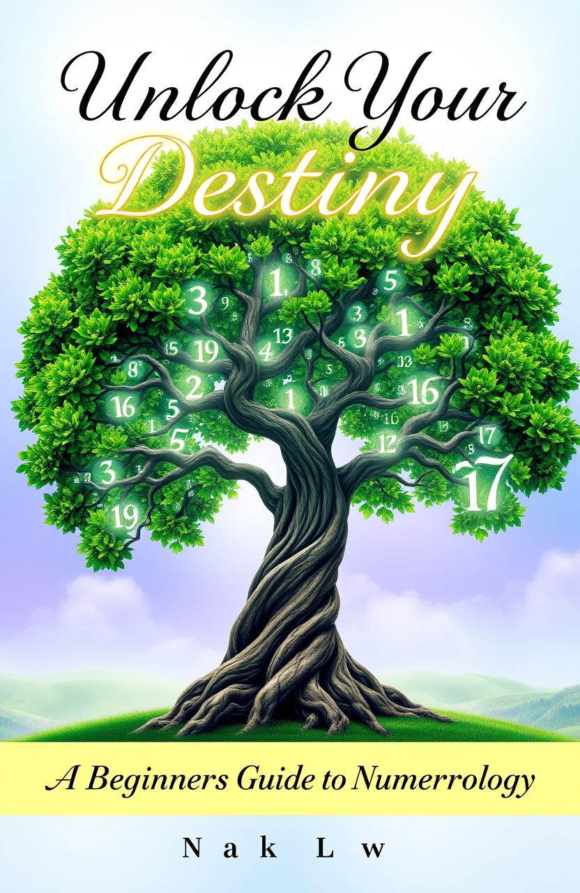 An artistic e-book cover featuring a large, mystical tree with vibrant green leaves