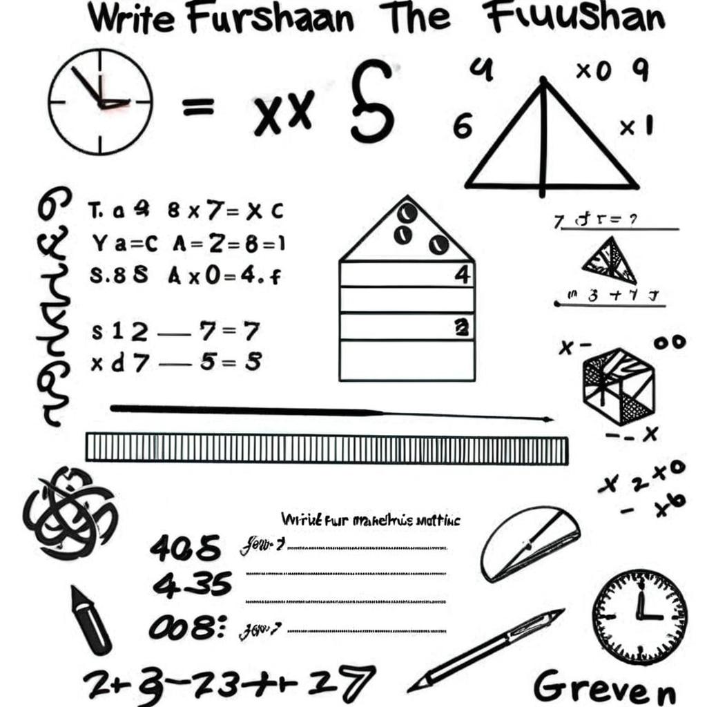 write furushaan  mathematics (extended) inside the box in the given picture