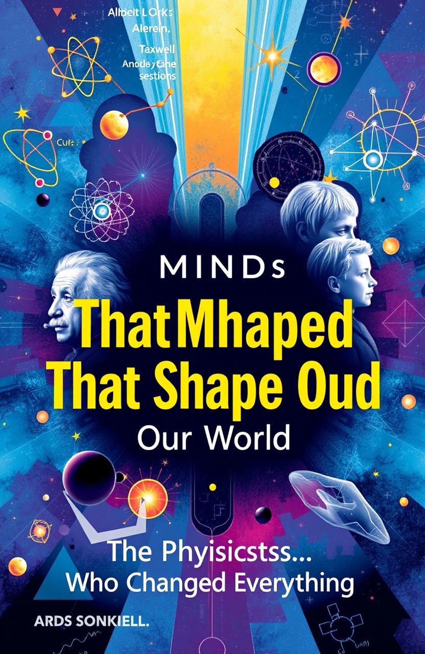 A visually captivating and modern 6X9 book cover for 'The Minds That Shaped Our World