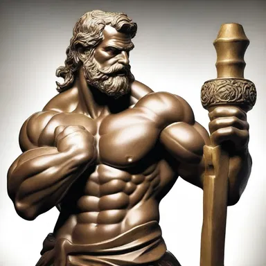 In Greek mythology, Hephaestus used an alloy of bronze to forge the weapons of the gods.