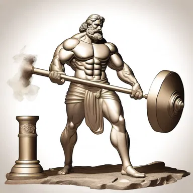 In Greek mythology, Hephaestus used an alloy of bronze to forge the weapons of the gods.