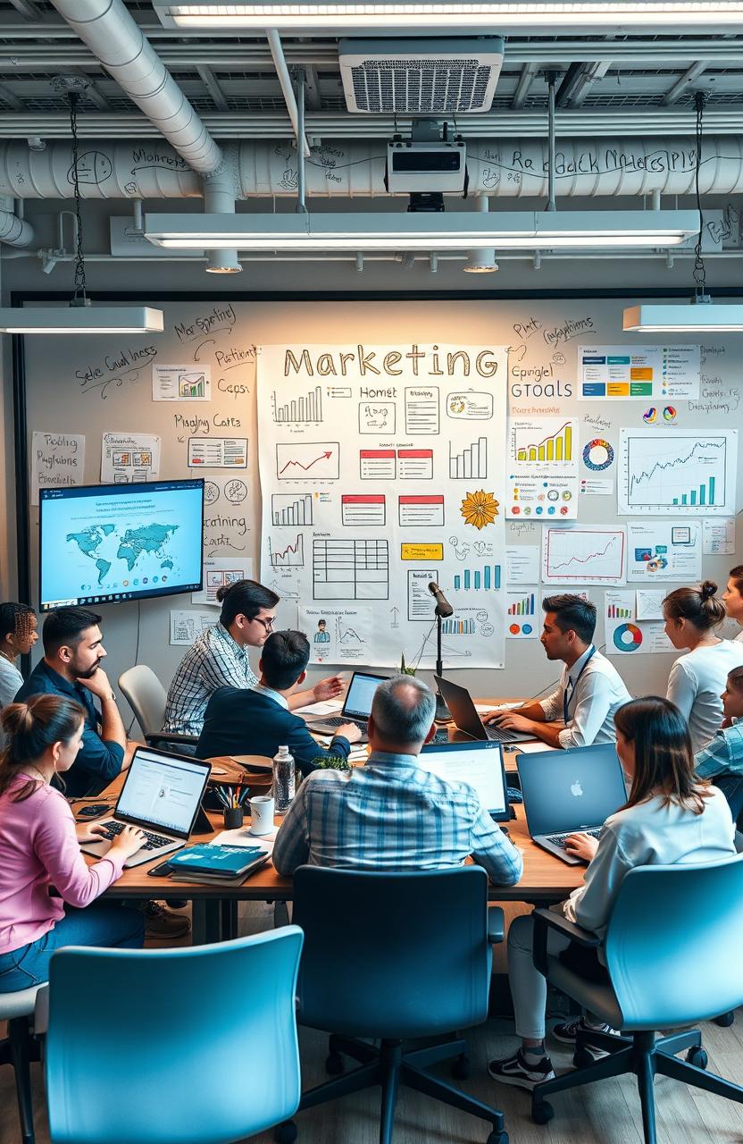 A creative and dynamic marketing communications concept
