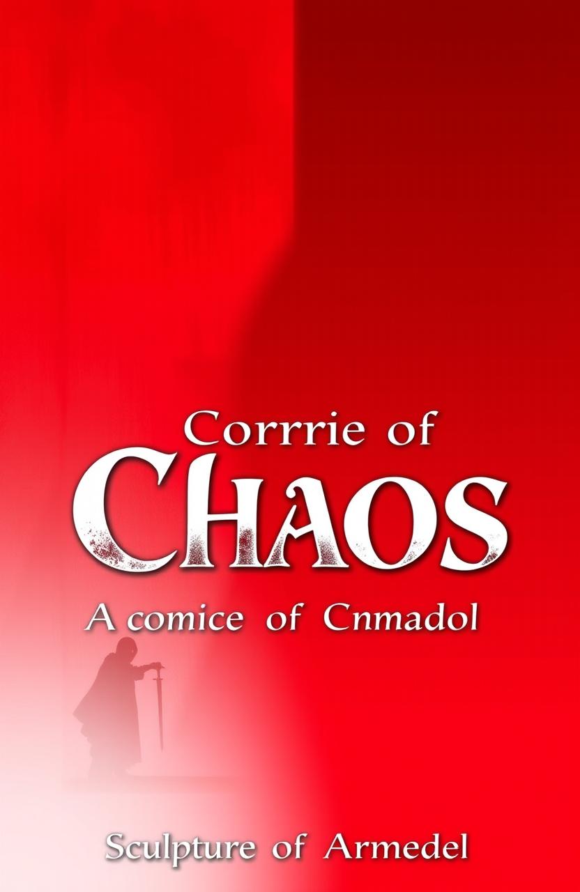 A shadowy ghost figure holding a sword, positioned in the far distance in the left corner of the image