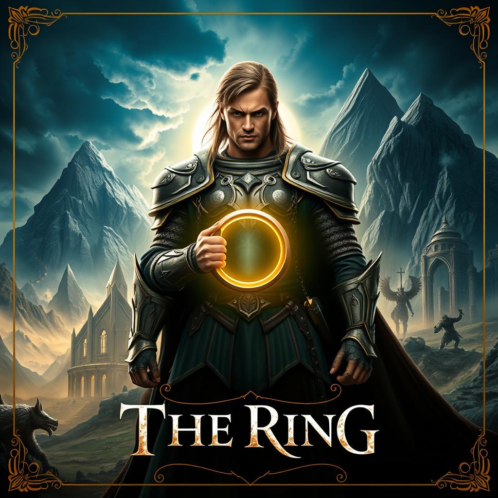 A captivating heroic fantasy movie poster titled 'The Ring'
