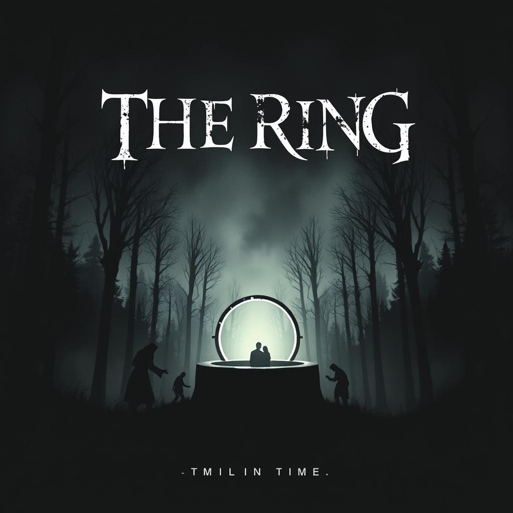 A chilling thriller movie poster titled 'The Ring'