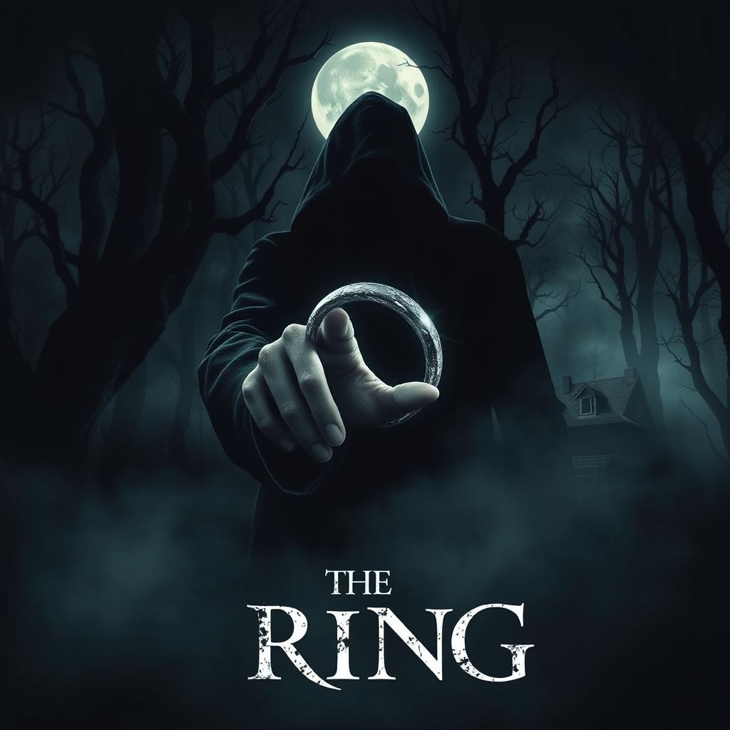 An intense thriller movie poster titled 'The Ring'