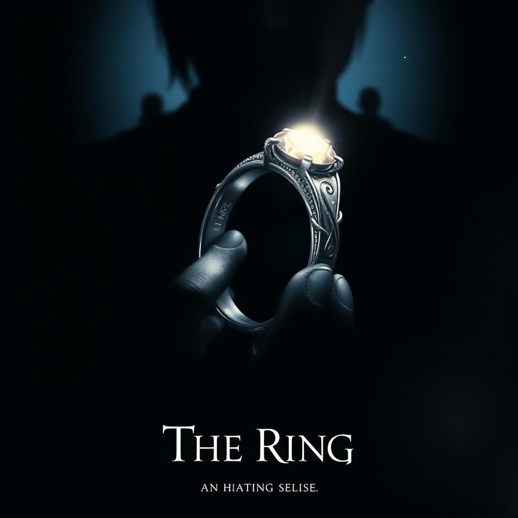 A striking movie poster titled 'The Ring'