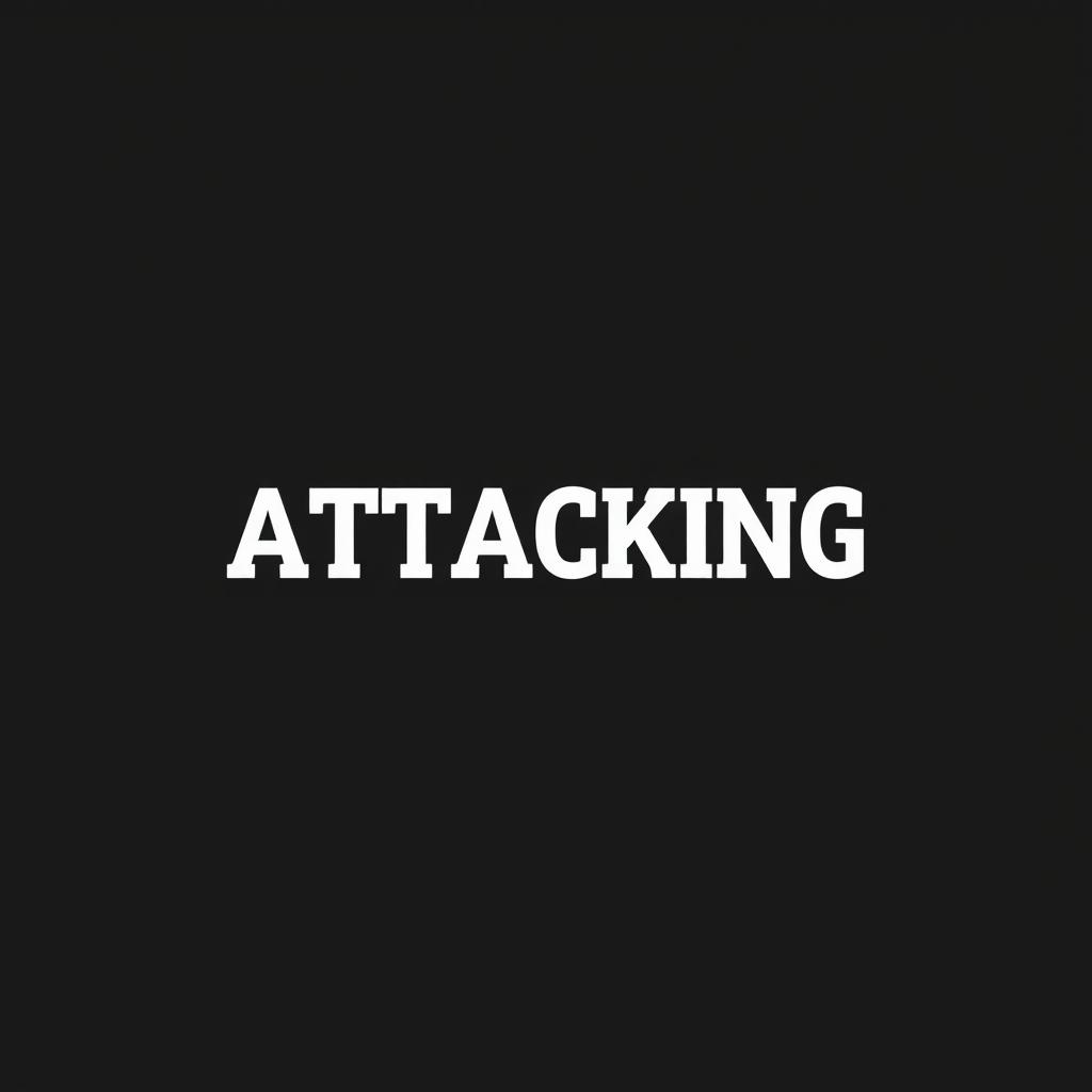 A minimalist design featuring a dark, pitch-black background that exudes a sense of intensity and focus
