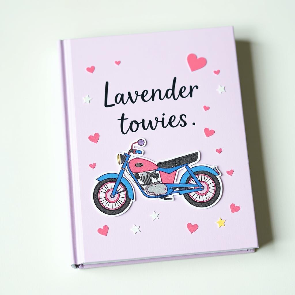 A whimsical book cover featuring a soft light purple background that creates a dreamy atmosphere
