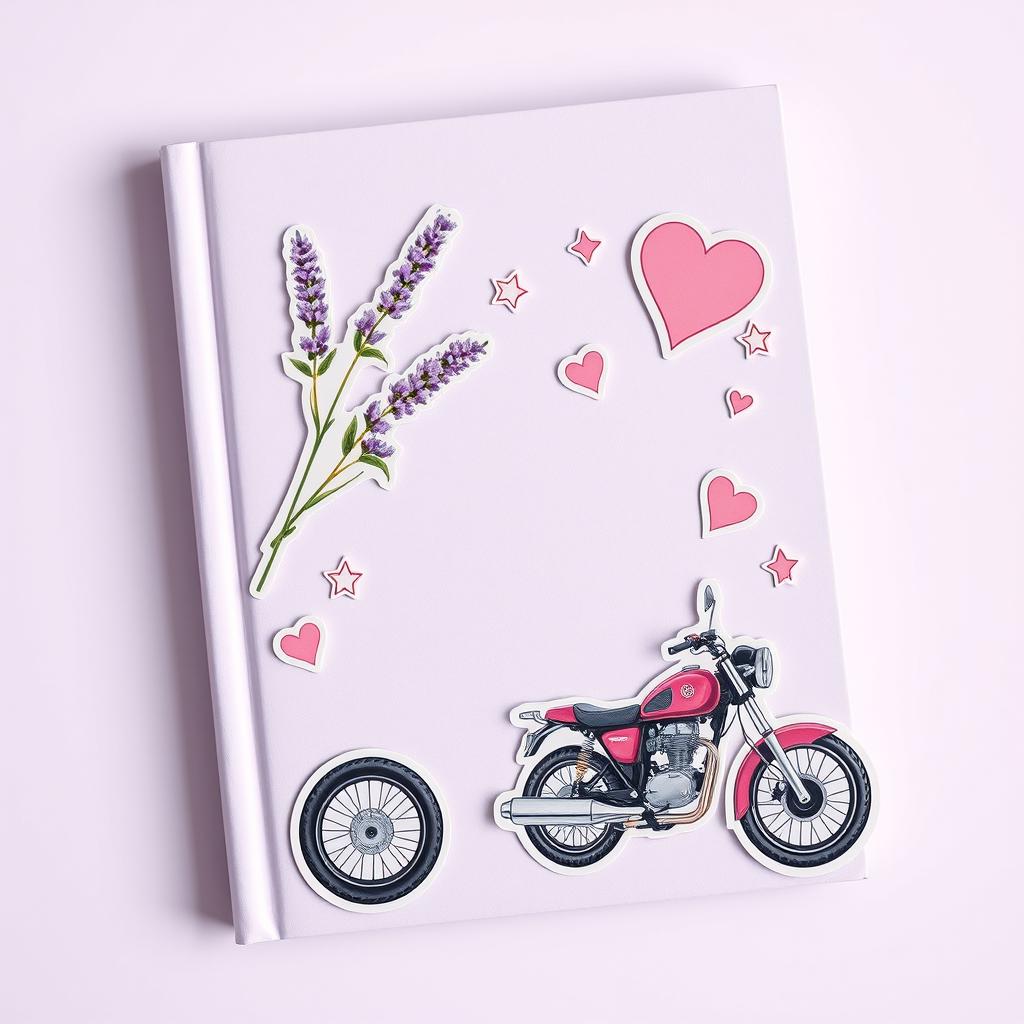 A visually stunning book cover that resembles a high-quality photograph, featuring a soft light purple background that exudes a dreamy charm