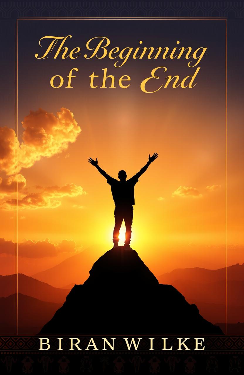A powerful and transformative memoir cover design depicting the journey of an African visionary overcoming addiction and struggle