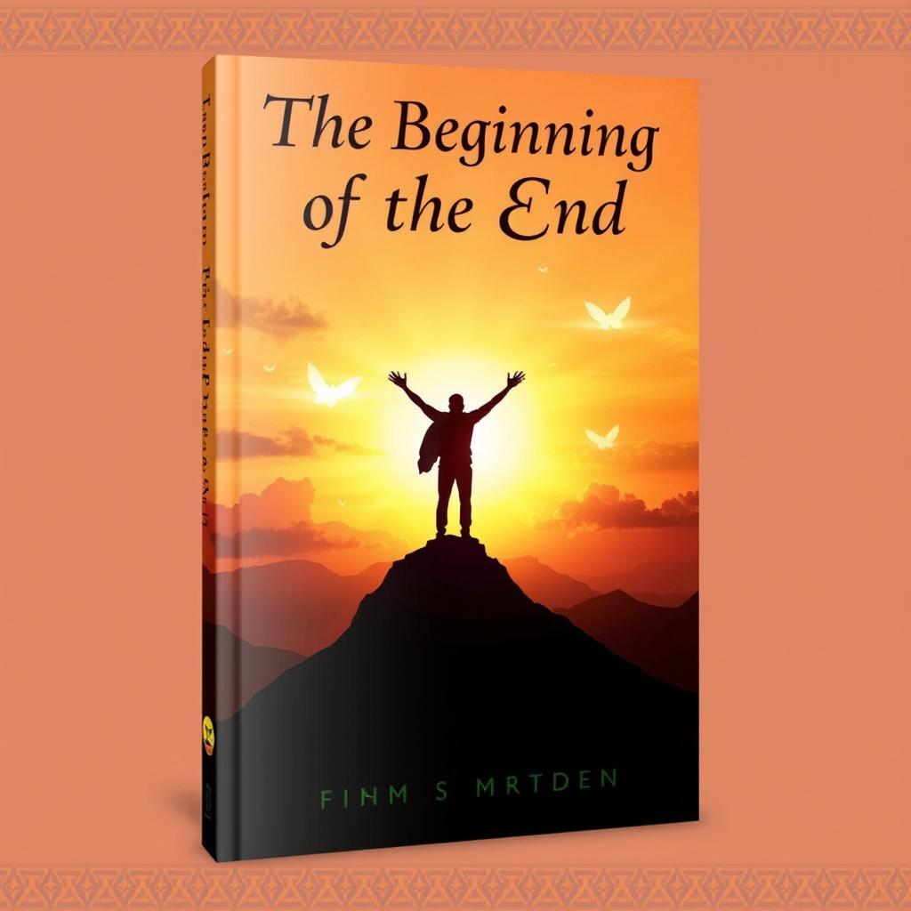 A powerful and transformative memoir cover design depicting the journey of an African visionary overcoming addiction and struggle