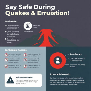 Stay Safe During Quakes & Eruptions! | Earthquake & Volcano Hazards ...