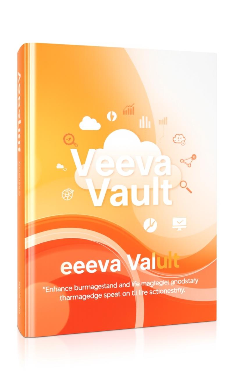 A visually appealing book cover featuring Veeva Vault