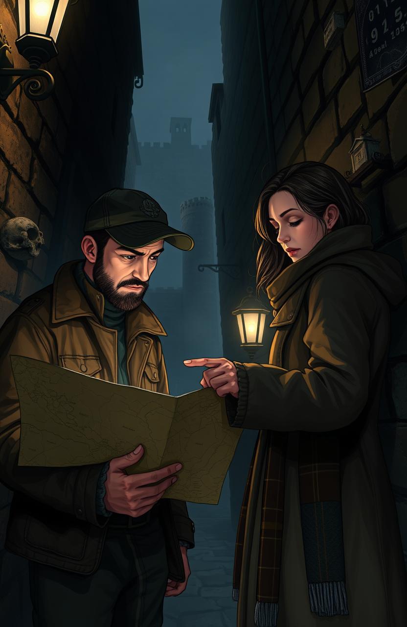A man and a woman planning their escape from Grackseedar, the most isolated city