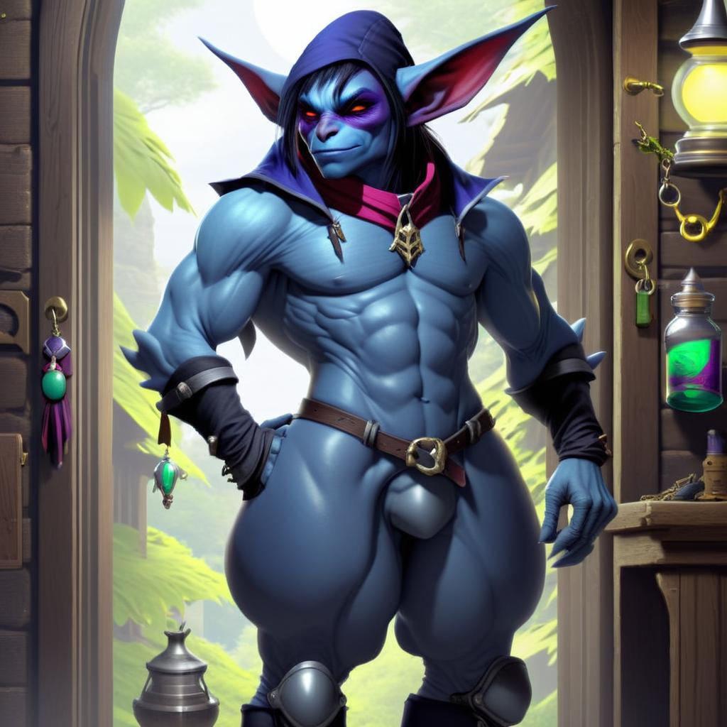 A night goblin Alchemist