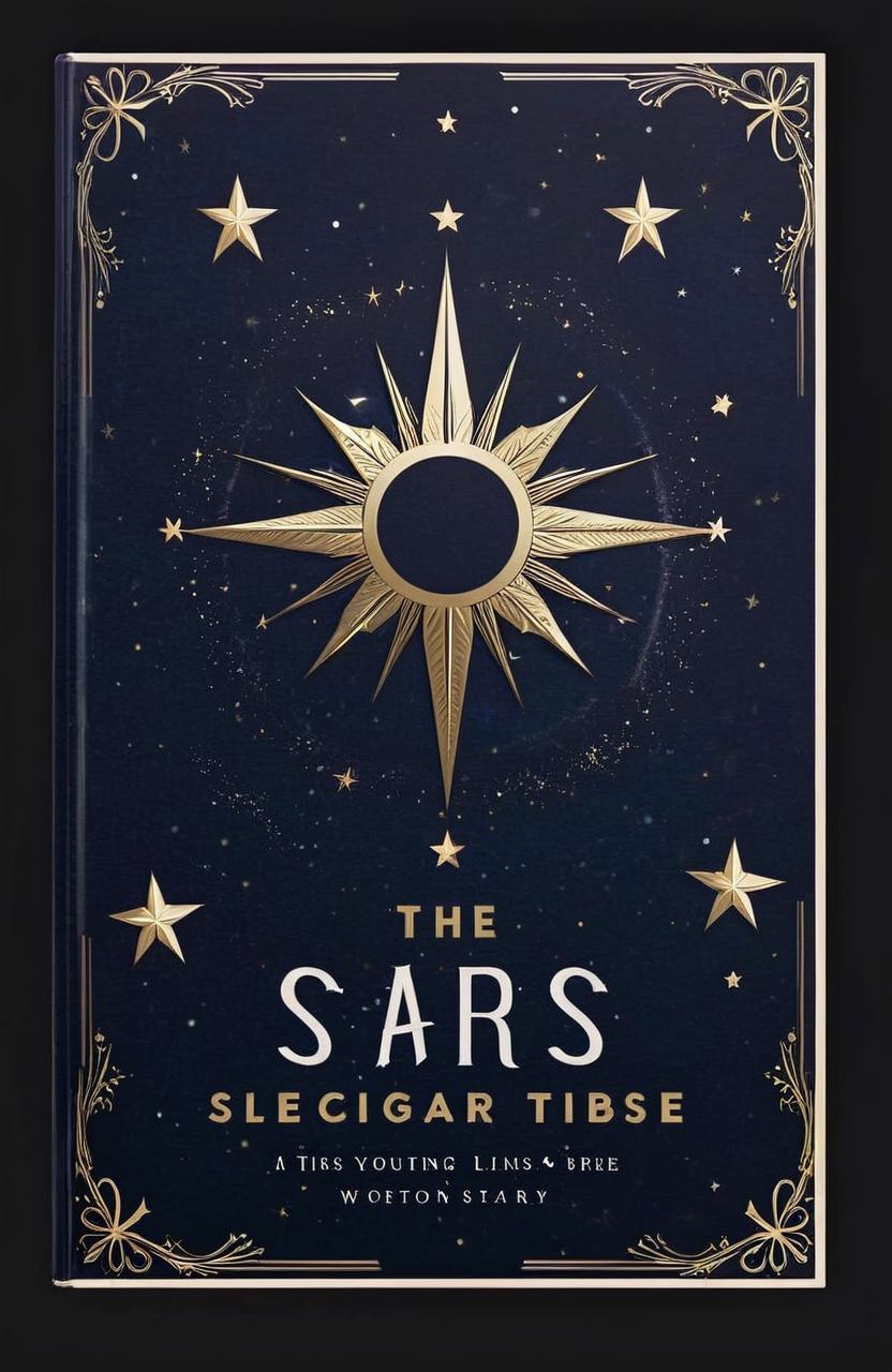 For our book cover, I want it to be heavily inspired by Stars and very simple but stary vibe