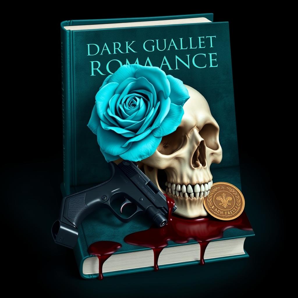 A captivating book cover design that embodies the essence of dark romance in a gothic style