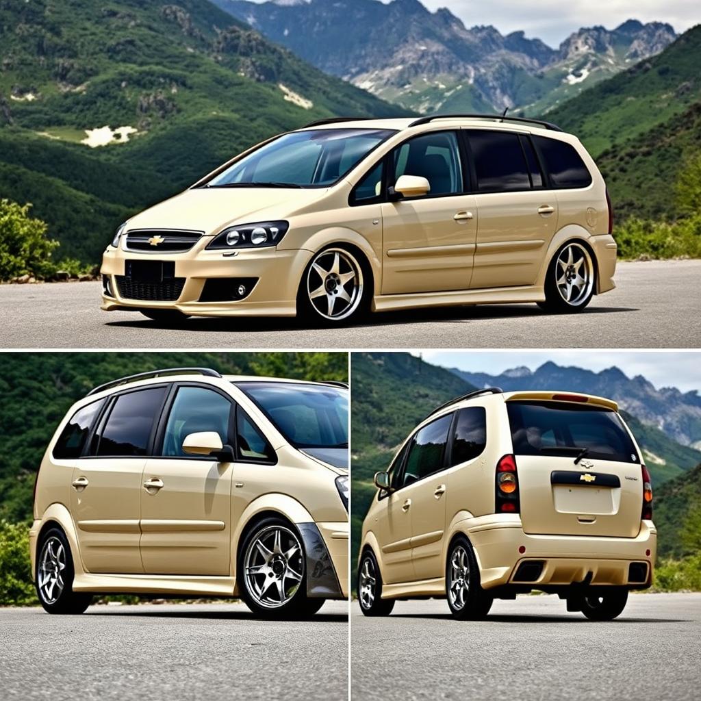 A striking 2006 Chevrolet Meriva SS, maintaining the original body shape and design as provided by the manufacturer