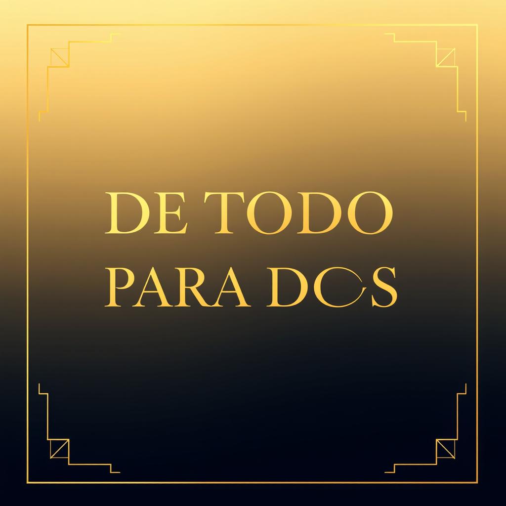 An elegant Facebook cover image with the text 'DE TODO PARA TODOS'