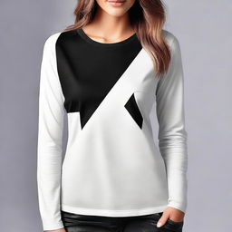 A stylish shirt featuring a bold letter 'X' design