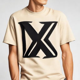 A stylish shirt featuring a bold letter 'X' design