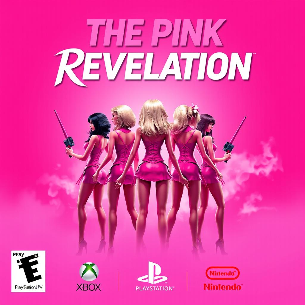 A video game cover art for 'The Pink Revelation' by NINBOX