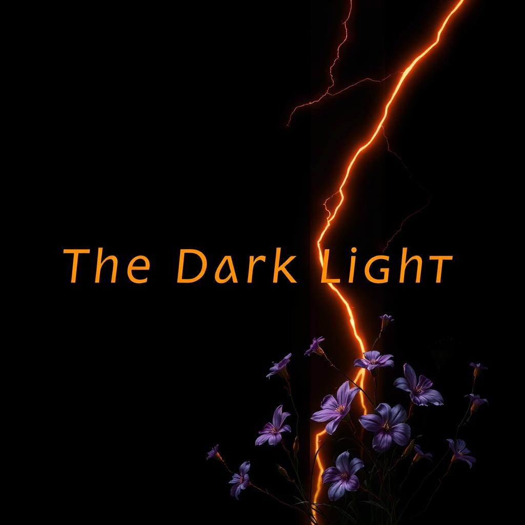 A visually striking dark cover illustration titled 'The Dark Light'