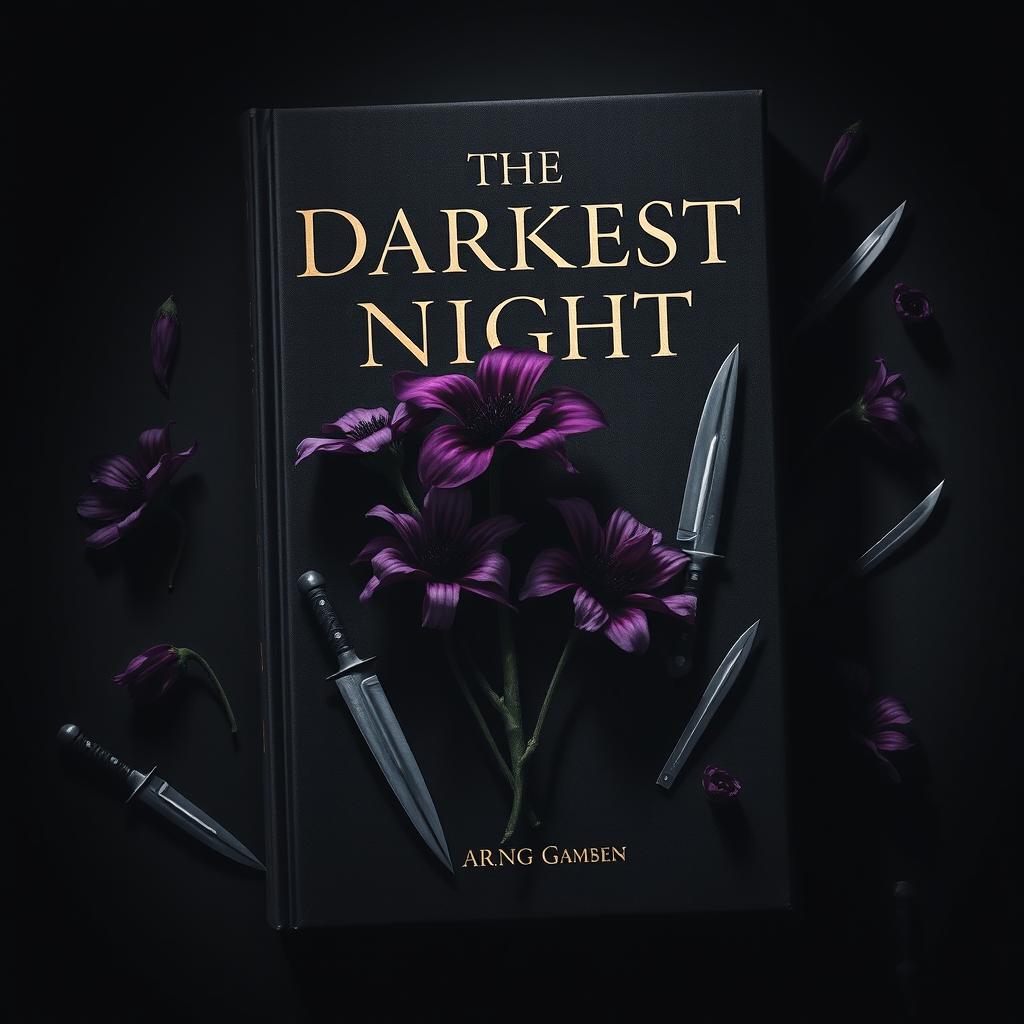 An intriguing book cover titled 'The Darkest Night'