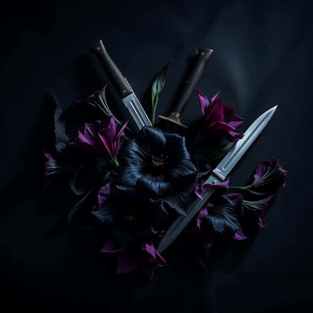 A captivating visual representation titled 'The Darkest Night'