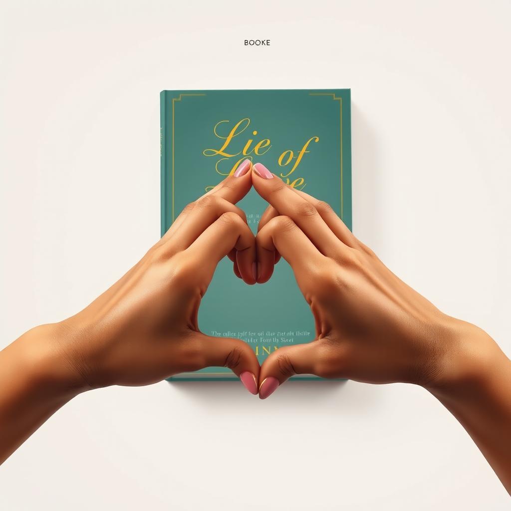 A book titled 'Lie of Love' showcased with the title elegantly written on its cover