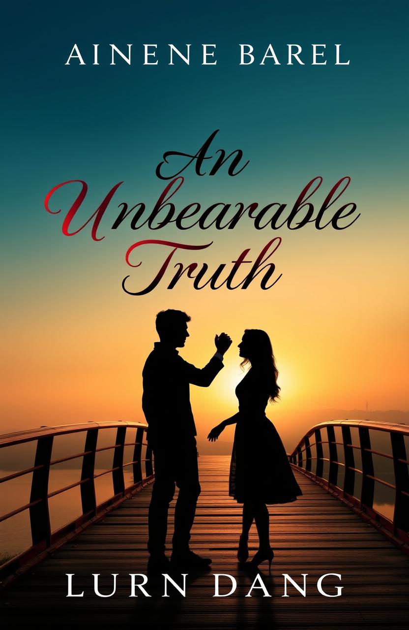 A book cover design for 'An Unbearable Truth', featuring an incomplete love story theme