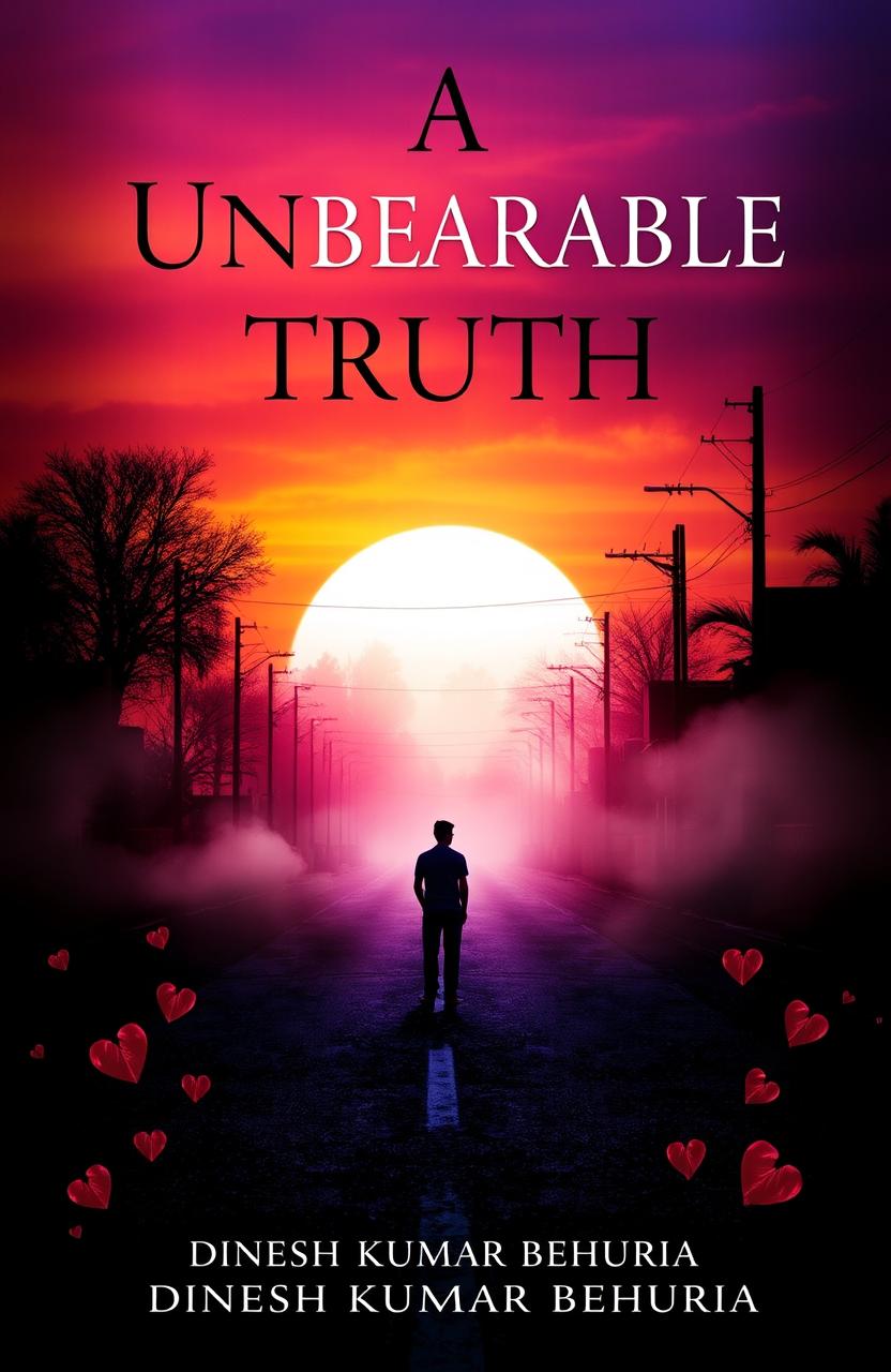 A captivating book cover for 'A Unbearable Truth' by Dinesh Kumar Behuria
