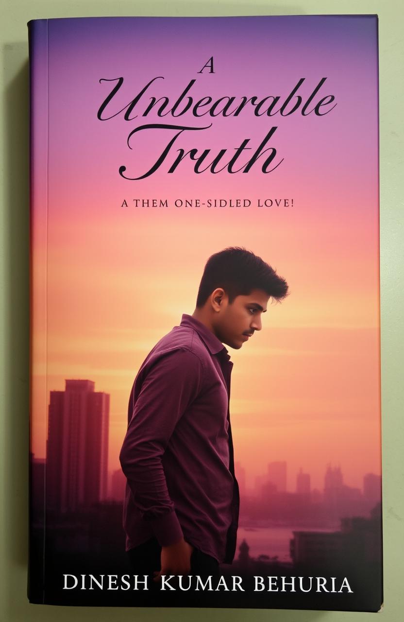 A captivating and emotional book cover for 'A Unbearable Truth' by Dinesh Kumar Behuria