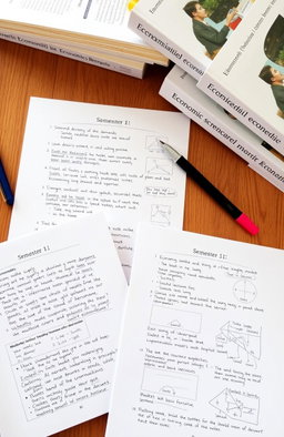 A clean and organized set of handwritten economics notes
